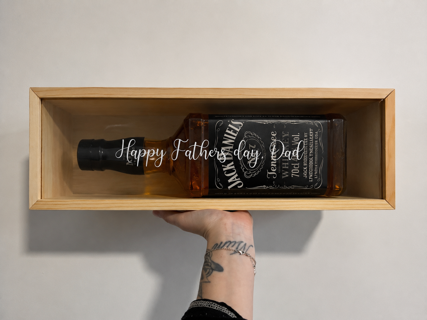 Personalised Father's Day Alcohol Keepsake Box