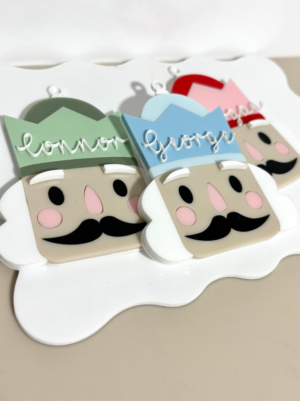 Personalised Nutcracker Head Christmas Ornament