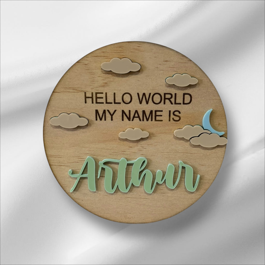 2 Pack Birth Announcement Plaques