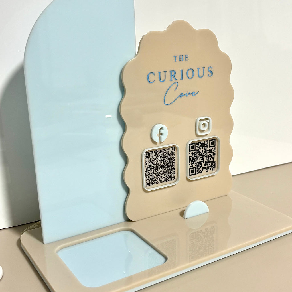 Square Reader QR Code Business card display