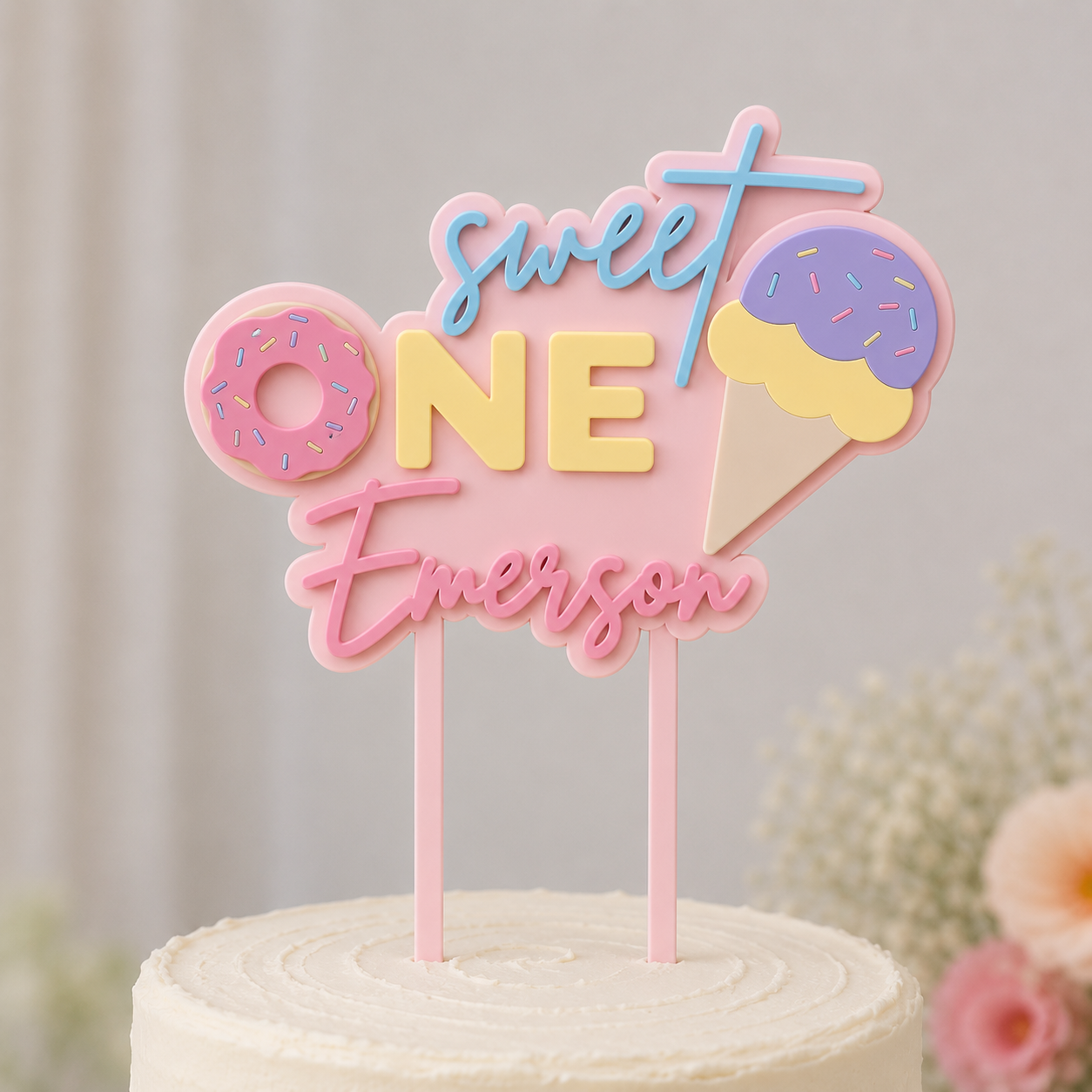 Personalised Sweet Cake Topper