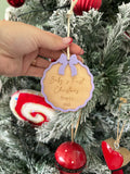 Personalised Baby's First Christmas Ornament