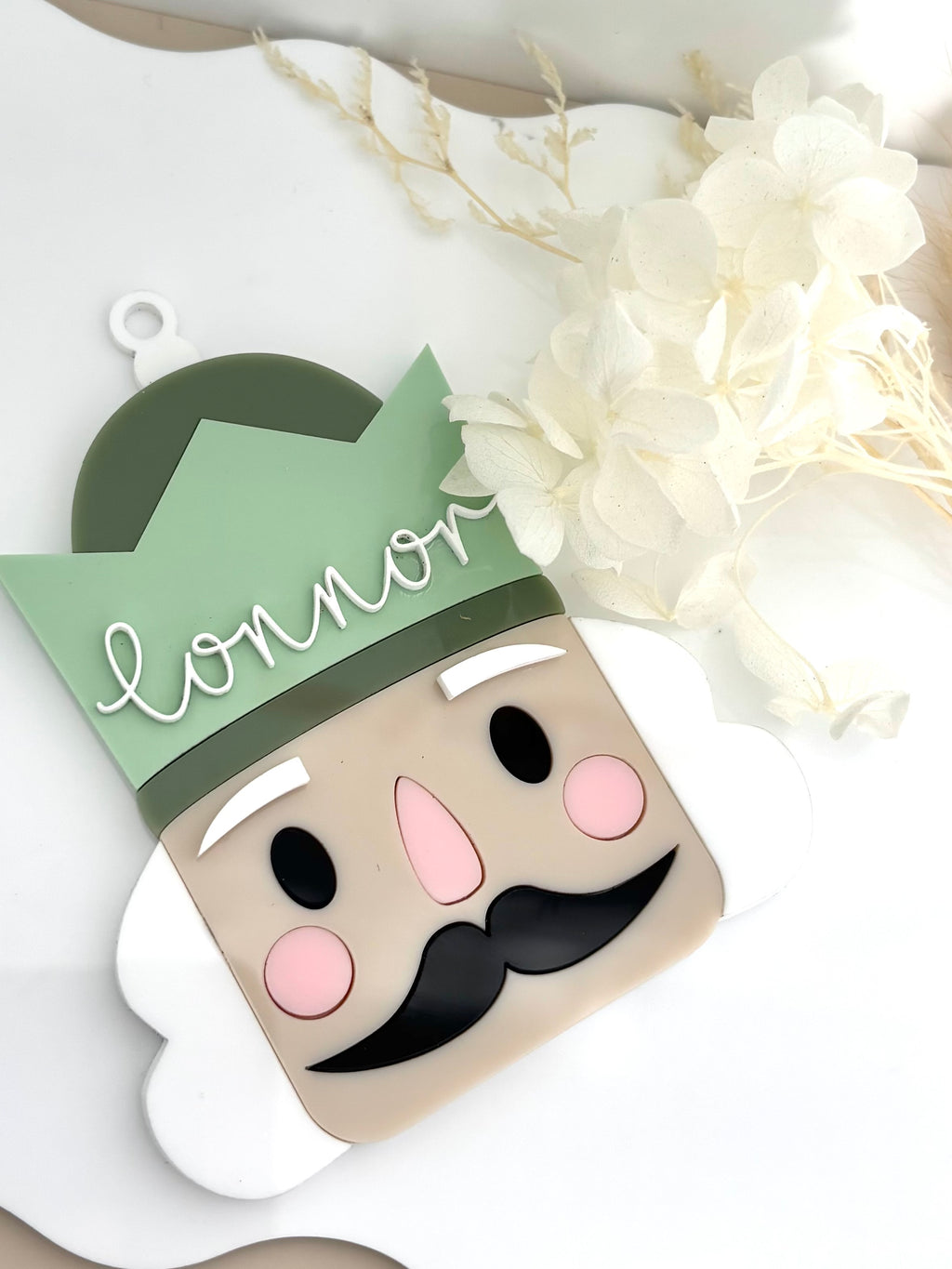 Personalised Nutcracker Head Christmas Ornament
