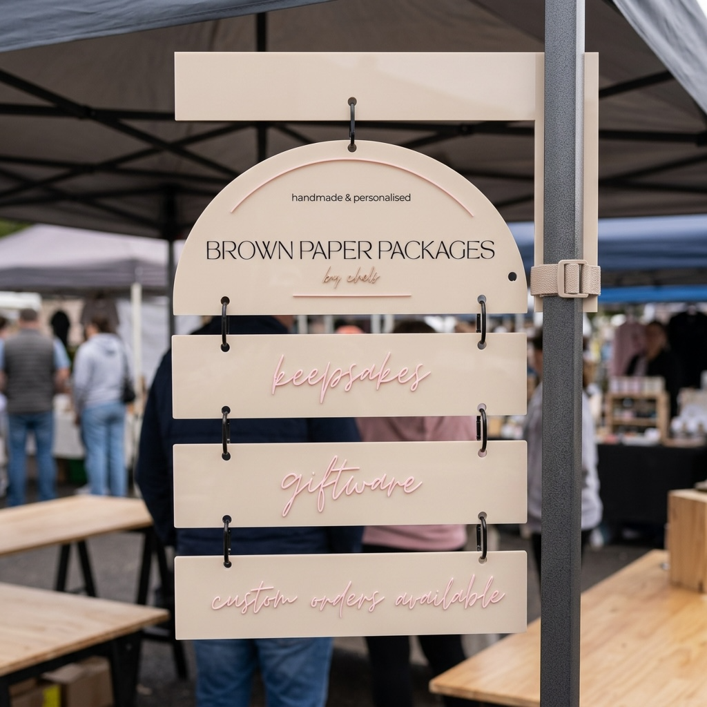 Market Stall Business Signage