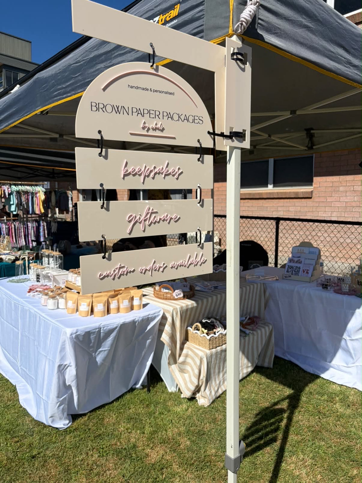 Market Stall Business Signage