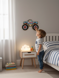 Personalised Wooden Monster Truck Sign