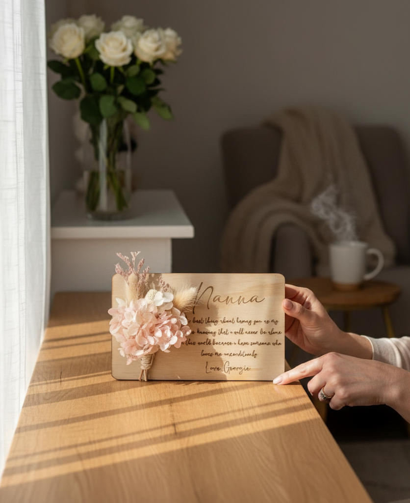 Personalised Floral Keepsake Letter