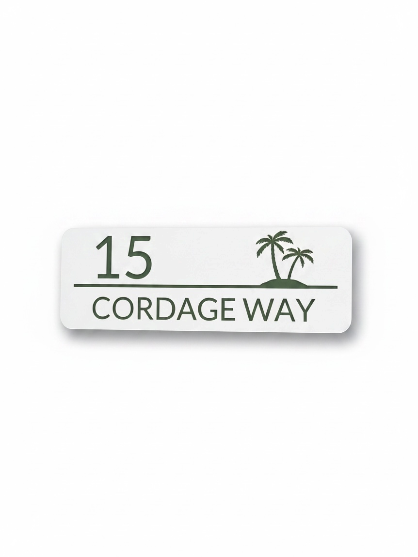 Personalised House Number & Street Sign | Address Plaque