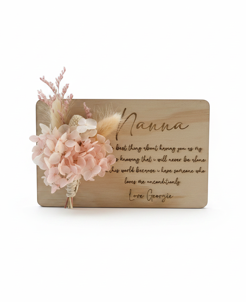 Personalised Floral Keepsake Letter