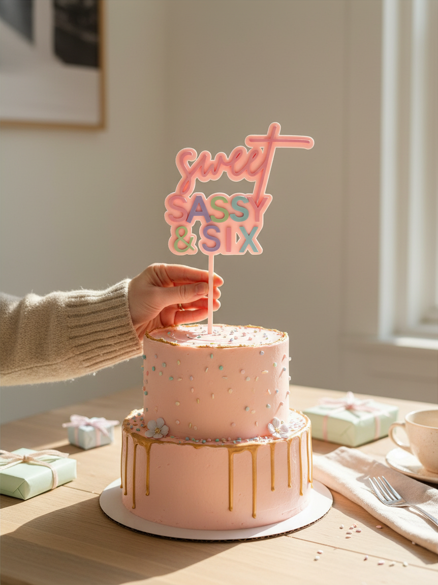 Sweet & Sassy Cake Topper