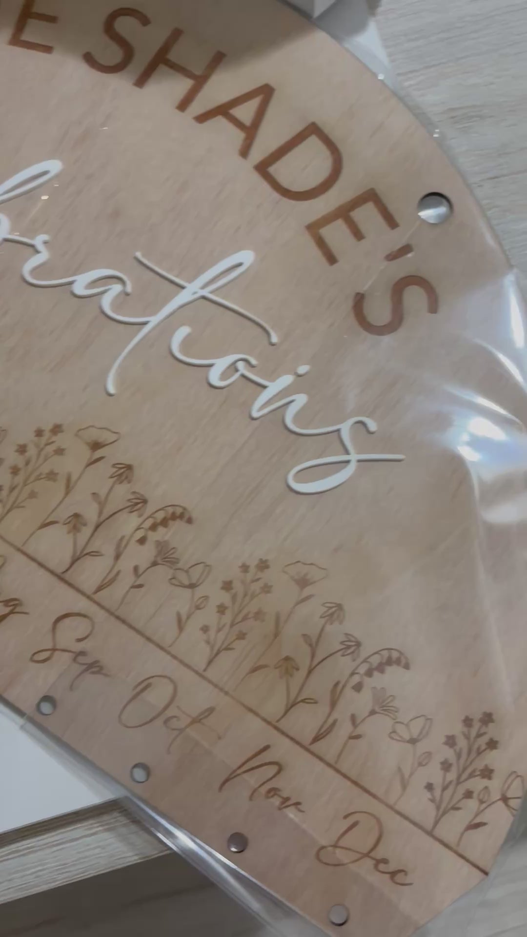 Personalised Family Birthday Chart