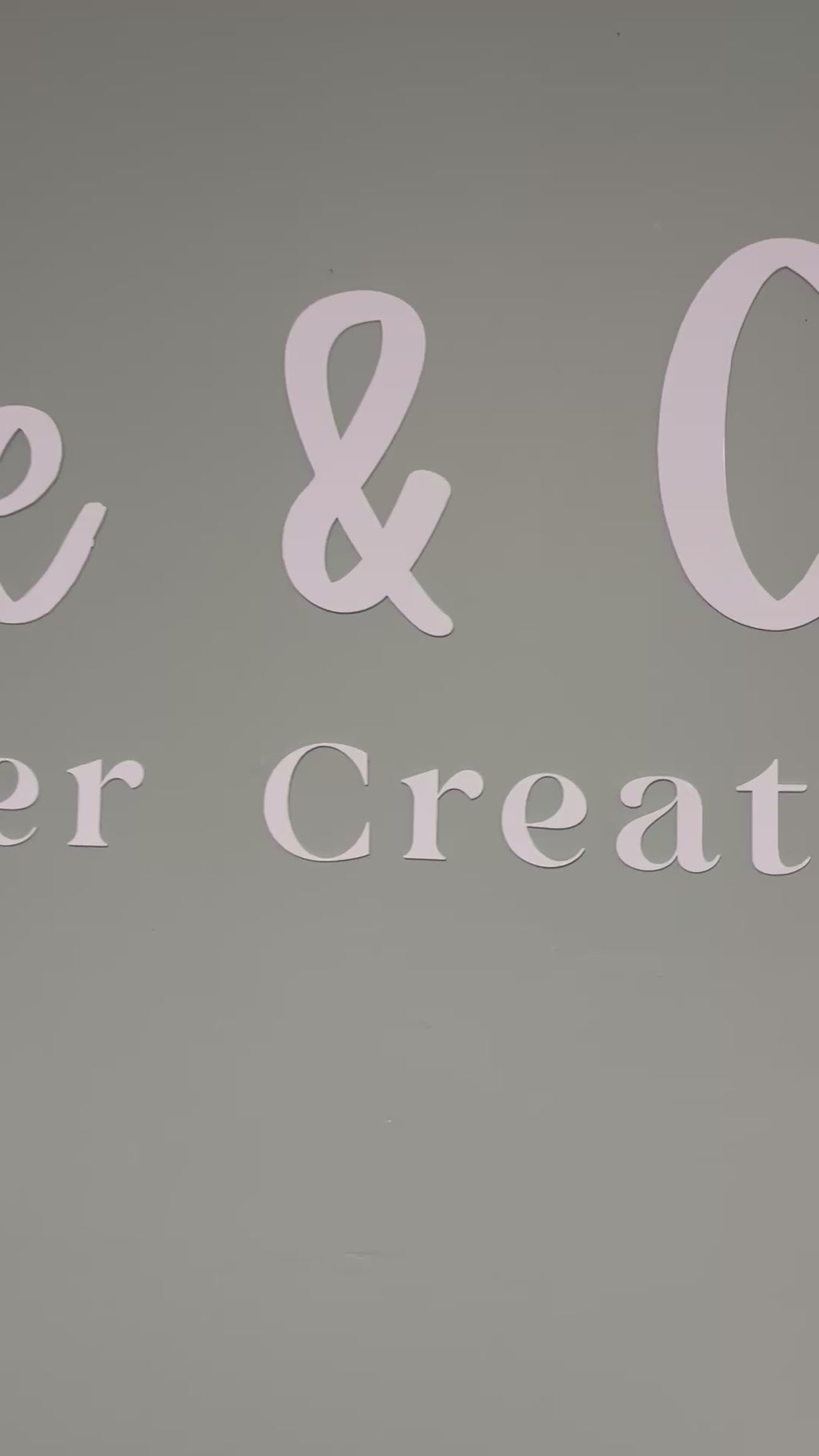 Custom Letter Wall Signage