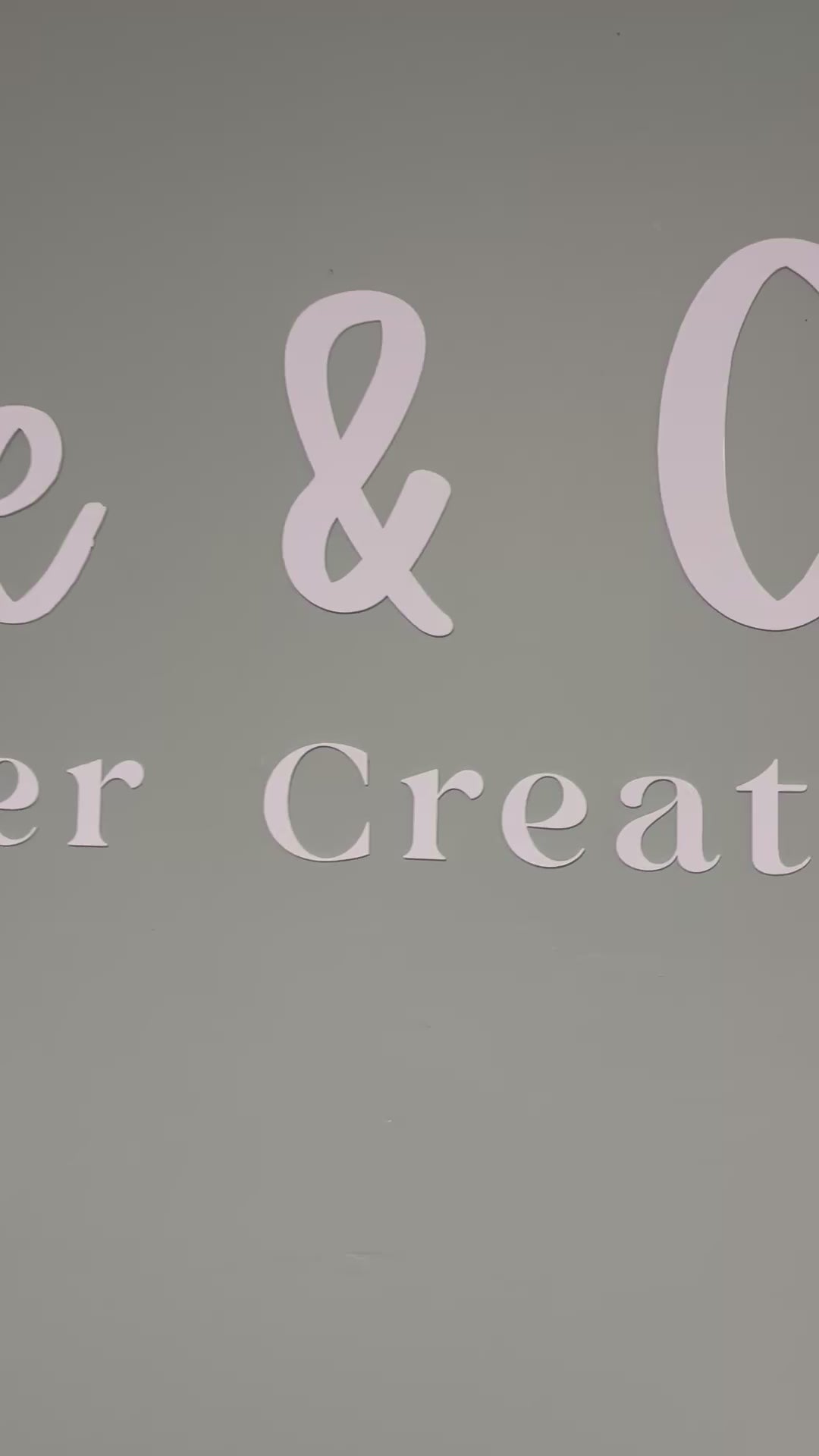 Custom Letter Wall Signage